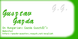 gusztav gazda business card